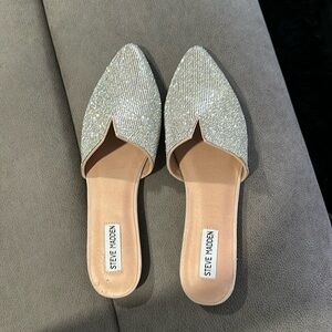 Steve Madden Mules Size 10 M. - rhinestones studded.  Gorgeous! See photos.